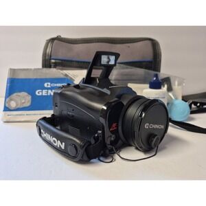 Chinon Genesis III Macro Zoom Lens 38-110mm Automatic Film Camera w/Case WORKS